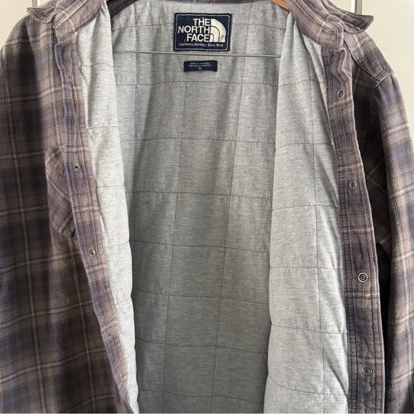 The North Face Plaid Insulated Flannel Shirt Jacket Men’s XL - Picture 3 of 6